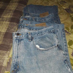 2 pair mens Savane blue denim jeans size 38
